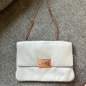 Michael Kors clutch purse with gold chain